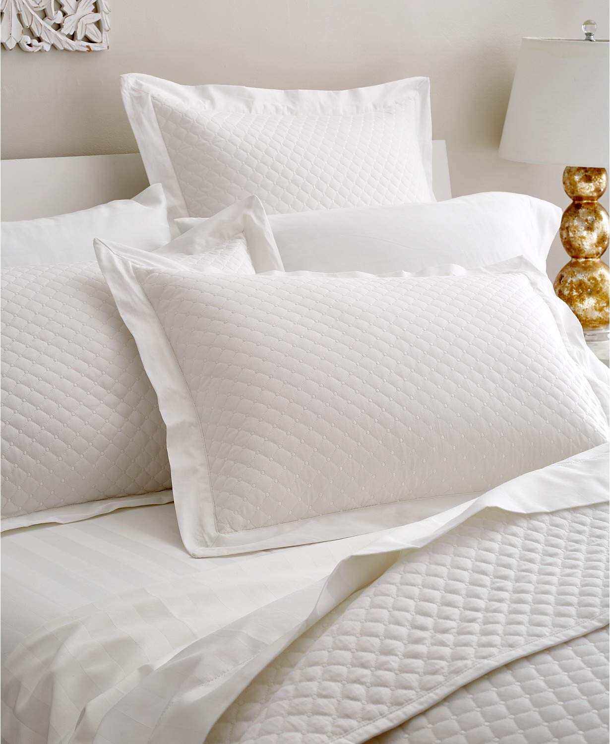 Amazon.co.jp: Charter Club 3 Piece Coverletセットホワイトコットン